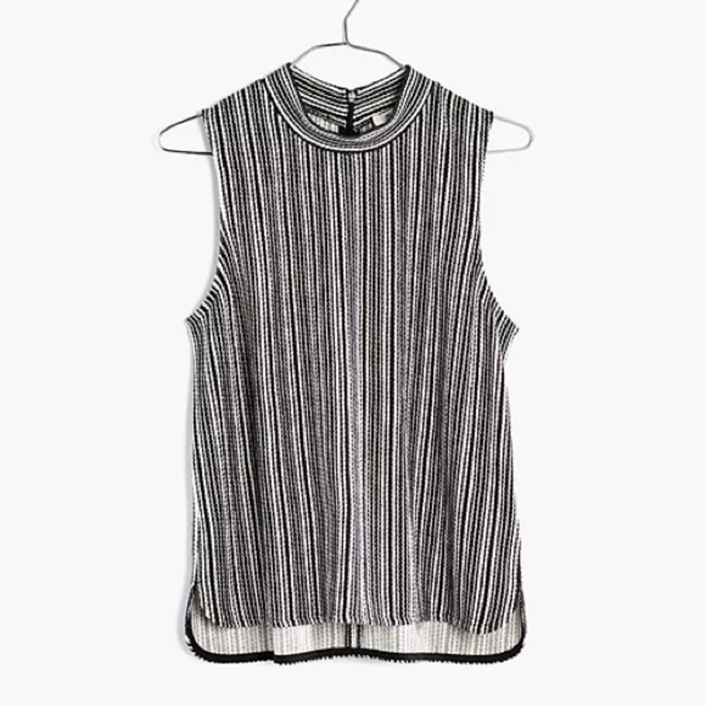 Madewell Striped Mockneck Tank Top